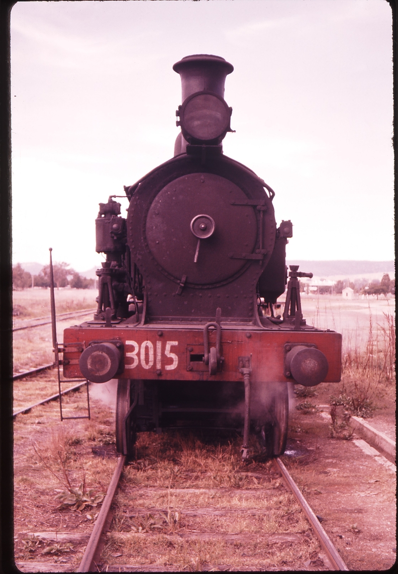 100466: Holbrook Up Mixed 3015T Head-on view of locomotive Vertical Format