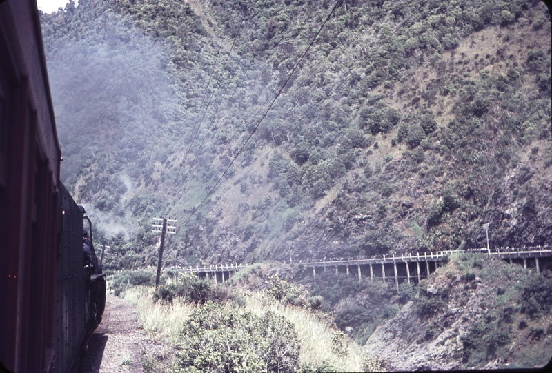 103405: Woodville - Ashurst View of Manawatu Gorge from Train