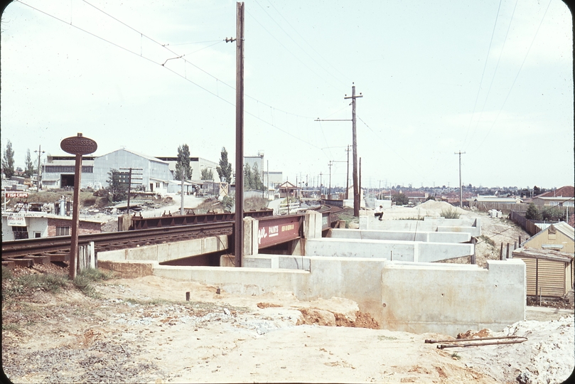 104119: Holmesglen Paul Blair sitting on Up Abutment Warrigal Road Bridge