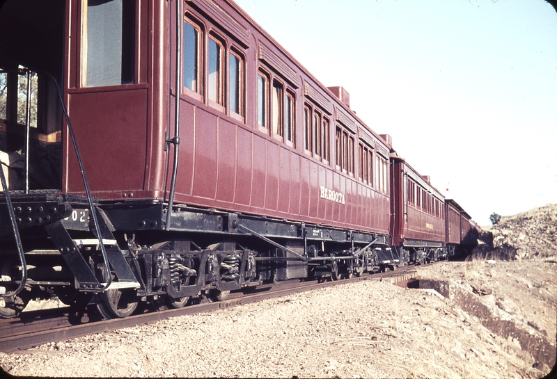 104298: Walloway down side Baroota Sleeping Car in consist Down ARHS Special