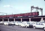 104822: Flinders Street Viaduct between Spencer and King Streets 4-car Tait Suburban Train