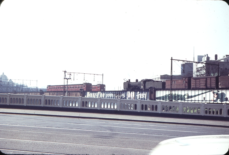 104861: Sandridge Bridge Down Port Melbourne and St Kilda Suburban Trains Swing Door also Up Goods K 183