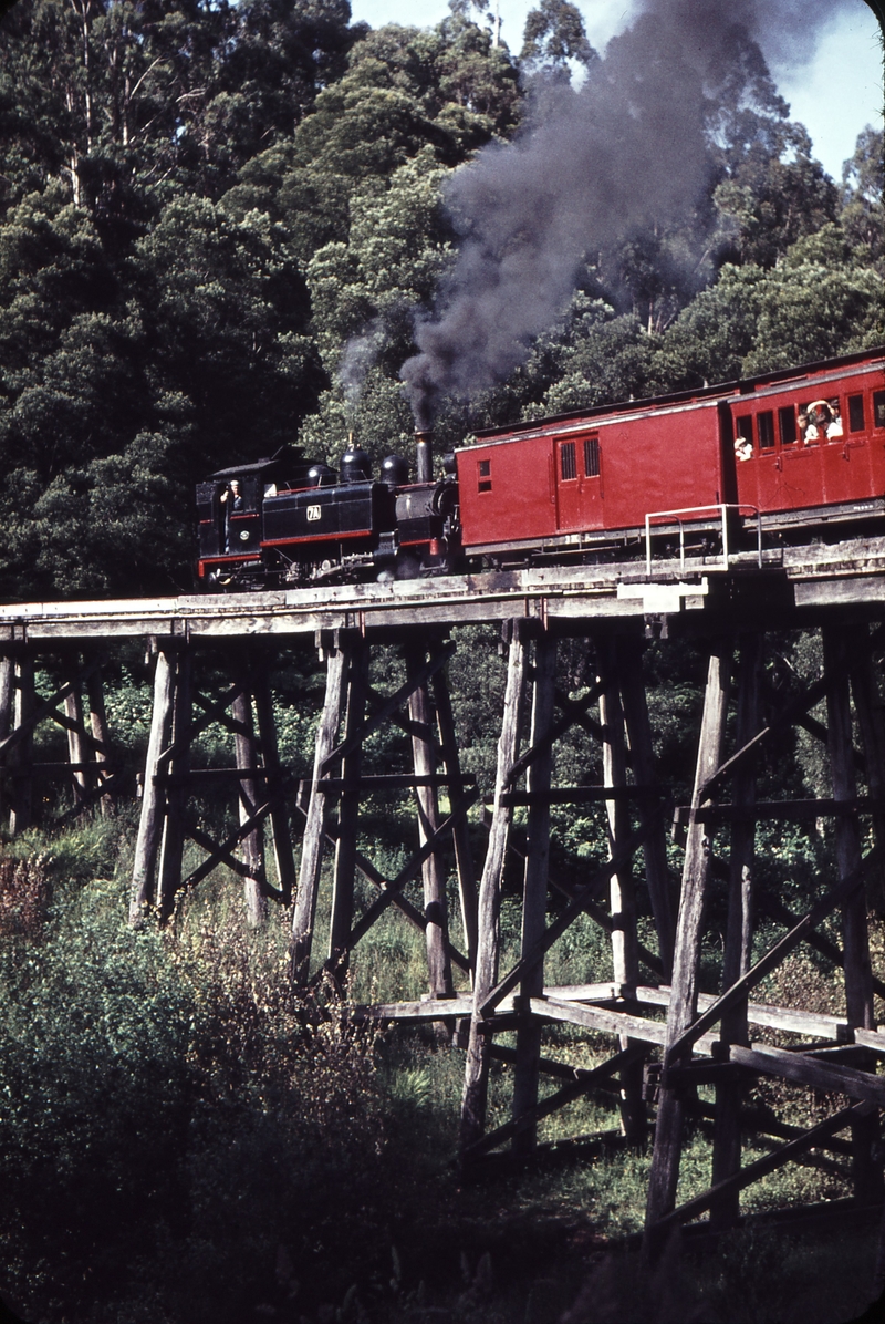 105244: Monbulk Creek Trestle 4:18pm Up Passenger 7A