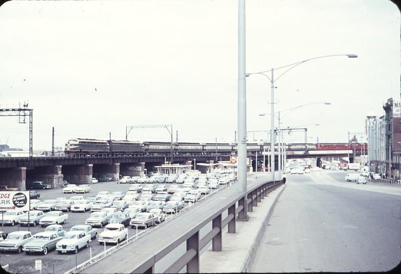 105348: Flinders Street Viaduct at Spencer Street 2nd Scout Special to Dandenong B 85 S 300