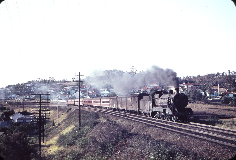 105904: Cardiff up side Mile 96 Down Brisbane Express via Wallangarra 3508