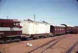 106186: Alice Springs Iced Van on Flat Wagon Standard Gauge profile Relay Van in distance