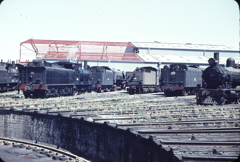 106325: Mile End Locomotive Depot Rx 192 towing 628 also 755 713 Rx 231