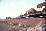 106824: Doodlakine down side Straddle Crane and Work Train at End of Steel on Standard Gauge Line Looking East