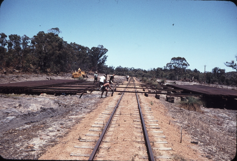 106901: 3M 79Ch Bibra Lake Looking towards Spearwood Relocating Rails