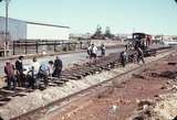 107375: Spearwood Unloading Narrow Gauge Matisa from flat wagon