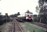 107490: Avon River Bridge Spencers Brook Down Subiaco Football Club Special Wildflower Railcar ADF 493 leading