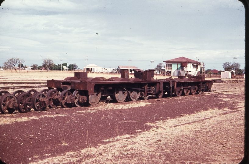 108332: Normanton Frames and Wheels of B13 and B12 Class Locomotives Station Masters Residence in background