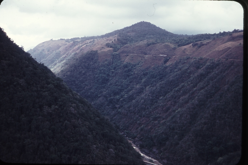 108379: Cairns Range Up Railmotors 2010 2018 photographed from Robbs Monument