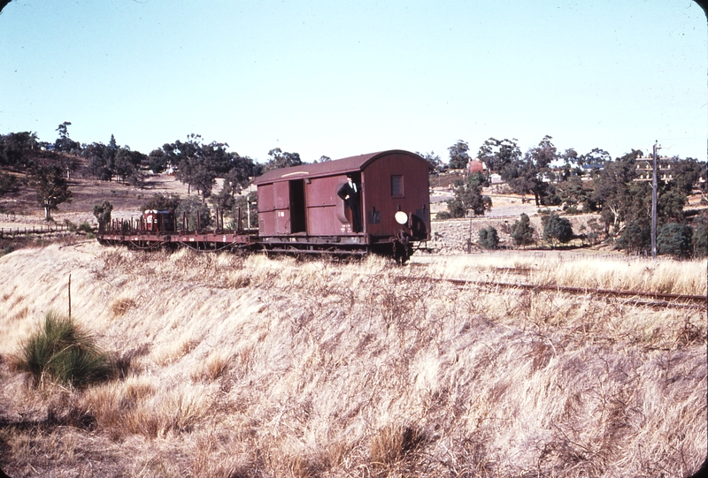 108741: Mile 13 Old ER Down Work Train F 43 propelling Photo Wendy Langford