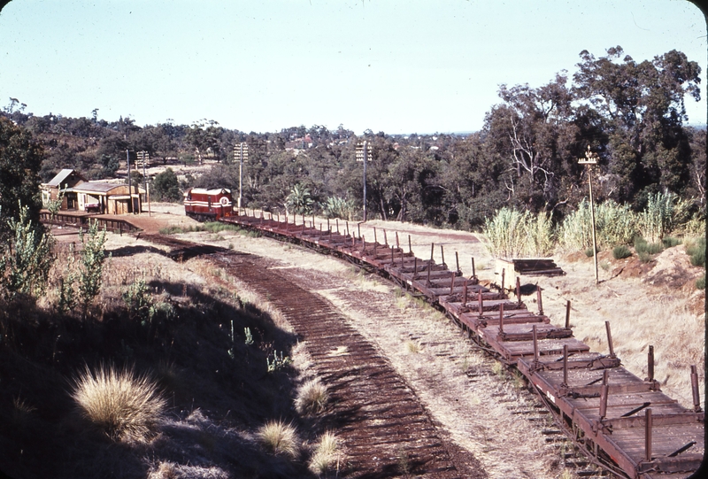 108743: Swan View Down Work Train F 43 propelling Photo Wendy Langford