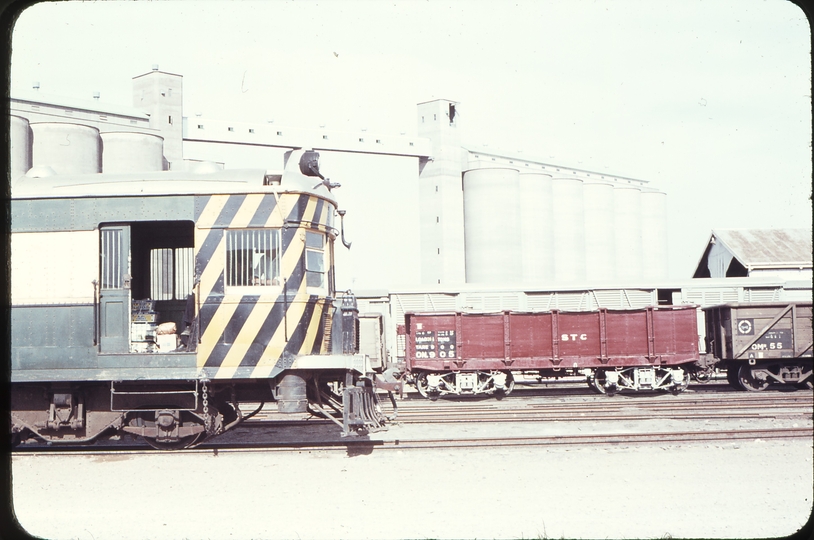 109101: Port Pirie Junction Marie Elie Street Peterborough School Train RM 104 leading STC Ore Wagon in background