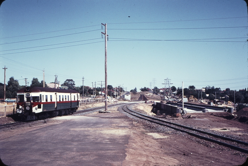 109232: Rivervale Down Suburban Railcar Before Progress photo of grade separation at Great Eastern Highway