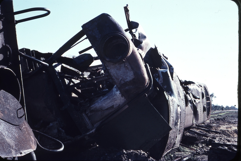 109277: Mundijong Junction Train Wreck Y 1105 Photo Wendy Langford