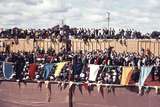 109465: Kalgoorlie Crowd gathered for driving of last spike on SG Line WA Premier David Brand addressing gathering