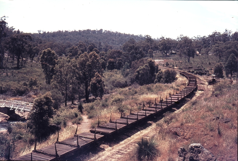 109736: Mile 15.75 Old ER Work Train at end of steel