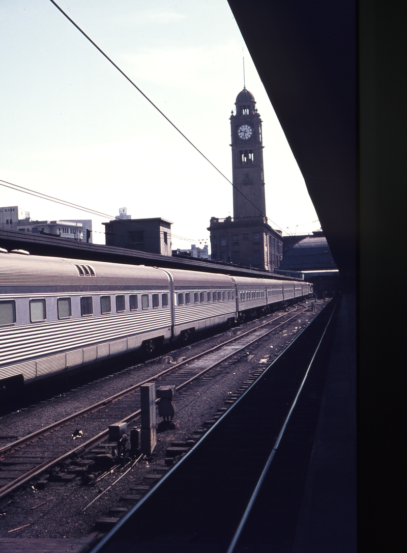 110084: Up Southern Aurora ROA Cars in consist replacing JS Cars damaged in February 1969 collision at Violet Town