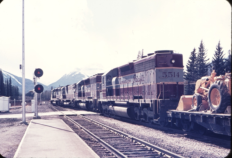 110198: Banff AB Westbound Freight 5563 4501 5539 5514