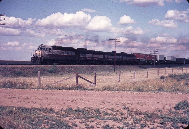 110242: Mile 11.6 Brooks Sub. near Redcliffe AB Westbound Freight 5009 4408 4444 4029