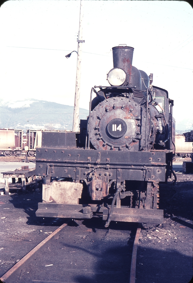 110387: Vancouver Wharves Ltd North Vancouver BC Railway Appliance Research Ltd Shay 114