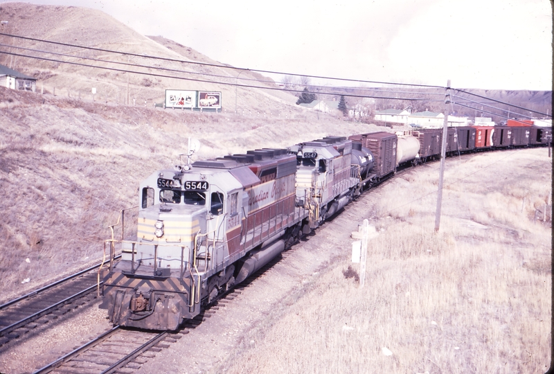 110463: Medicine Hat Mile 0.7 Brooks Sub. Westbound Freight 5544 5547