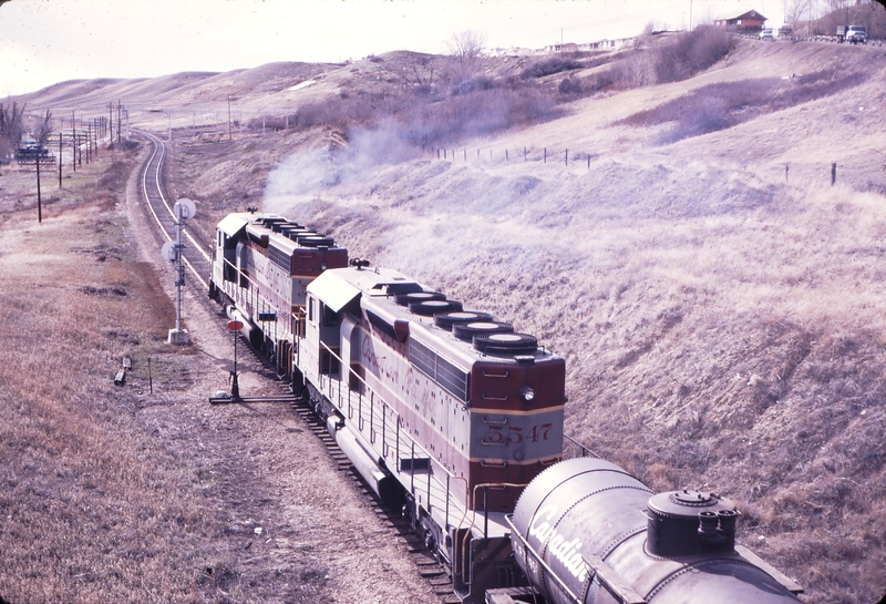 110464: Medicine Hat AB Mile 0.7 Brooks Sub. Westbound Freight 5544 5547