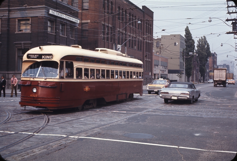 110599: Toronto ON King Street West at Bathurst Street Westbound TTC Streetcar 4527