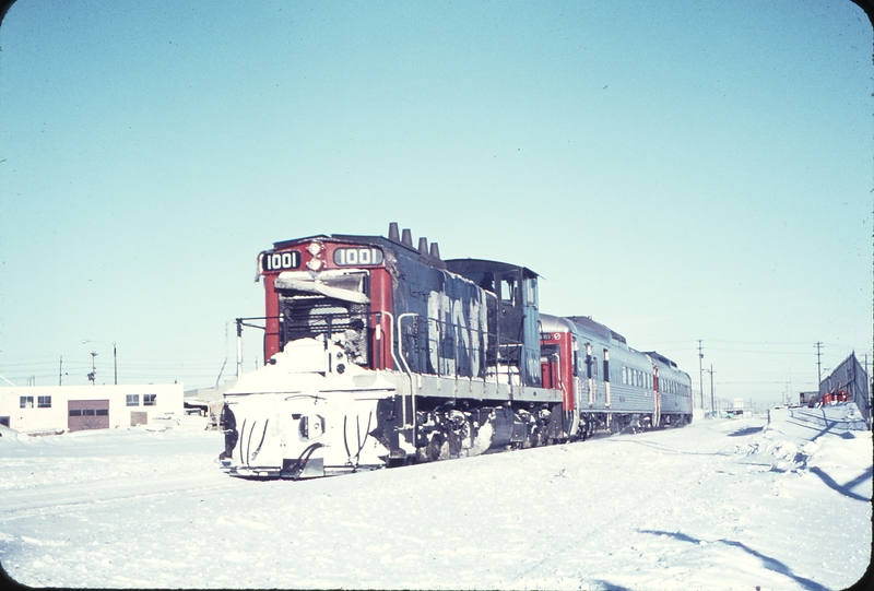 110718: Cromdale AB Westbound Passenger 1001 and RDC Cars 6053 leading