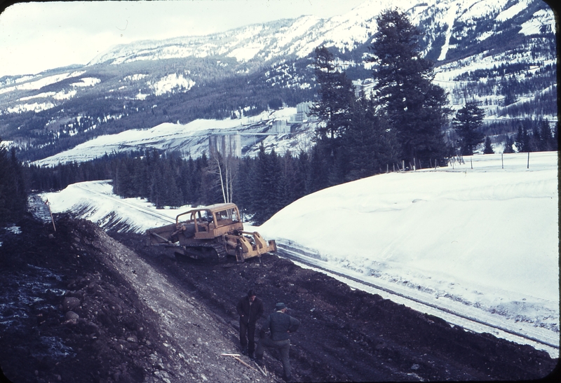 110726: Fording Sub Mile 0.75 Looking North Junction with Kaiser Resources Spur Resident Engineer Milton L Page facing camers