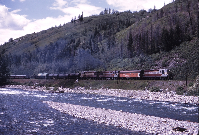 110836: Mile 9 Cranbrook Sub. BC Eastbound Freight 8827 4435 8551 8721