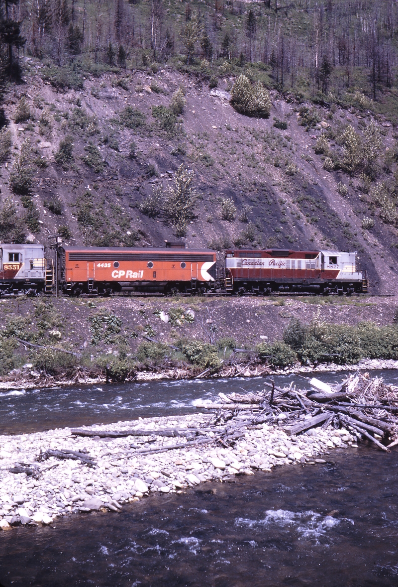 110837: Mile 9 Cranbook Sub. BC Eastbound Freight 8827 4435 leading