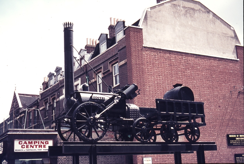 110854: Clapham BTC Museum Replica of Rocket near entrance