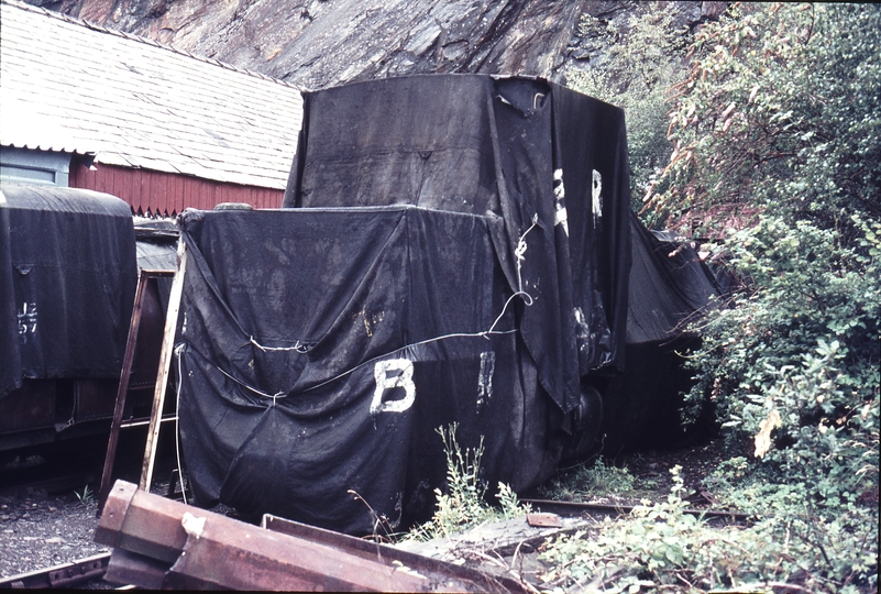 111221: Festiniog Railway Boston Lodge MER ex Tasmanian Government Railways K 1 Under Tarpaulin