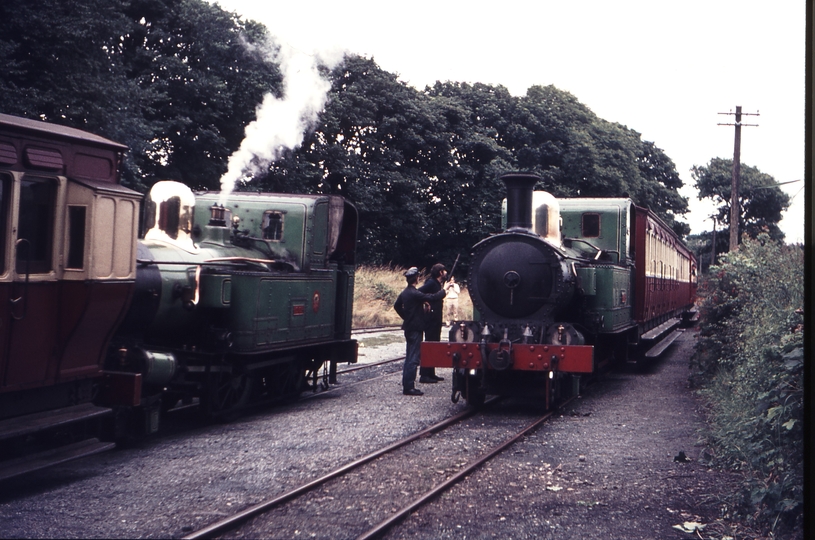 111261: Isle of Man Railway Ballasalla IOM Up Passenger No 4 Loch and Down Passenger No 11 Maitland