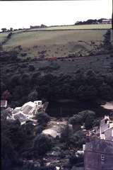 111289: Snaefell Mountain Railway IOM Ascending Car viewed from the Laxey Wheel