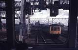 111327: BR Glasgow LKS Approach to Central Station Outgoing Suburban Train viewed from ingoing train