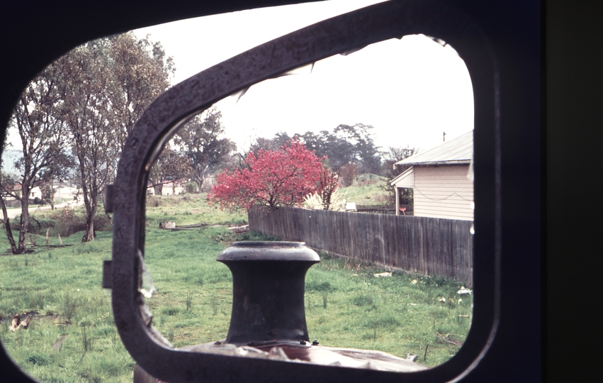 111766: Alexandra View from footplate of 2 0 gauge Kelly and Lewis Locomotive