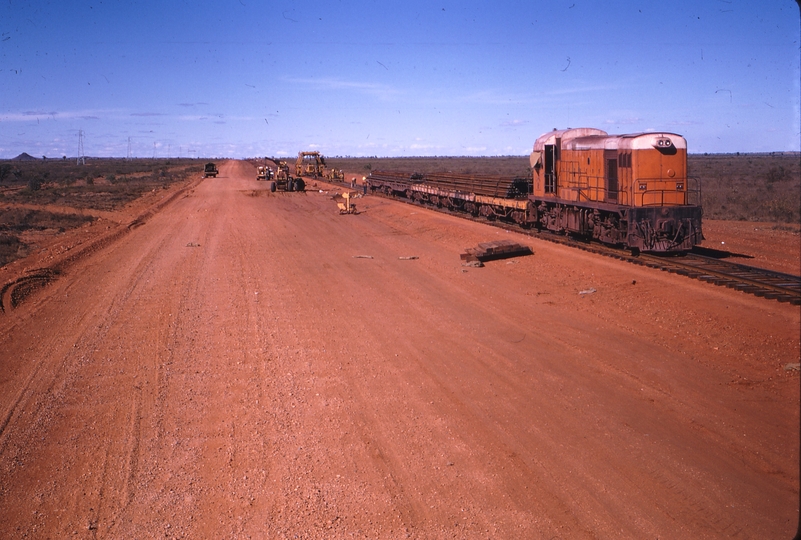 111875: Goldsworthy Railway Shay Gap Extension Steel Train No 2 at end of steel at Mile 74.8