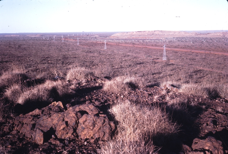 111881: Goldsworthy Railway Shay Gap Extension Distant View of Ballast train at Mile 73