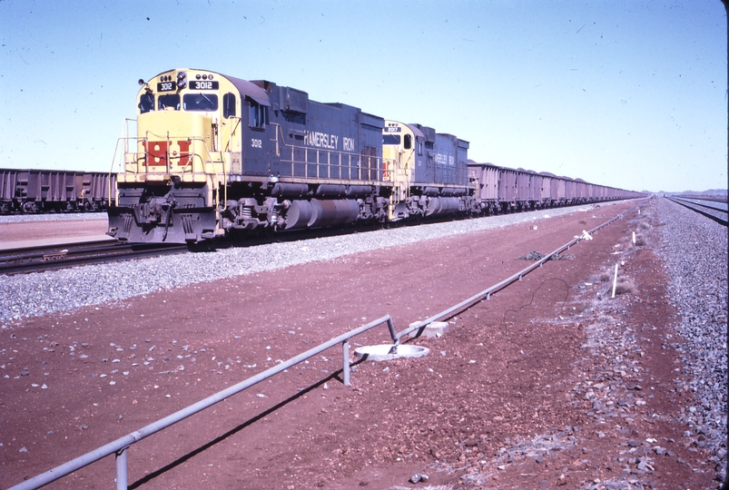 111900: Hamersley Iron Railway 7 Mile Depot Loaded Ore Train 3012 2017