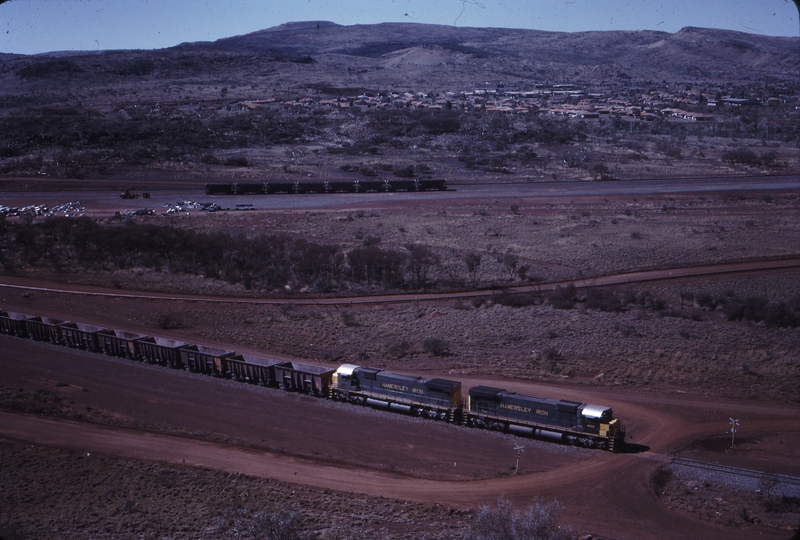 111959: Hamersley Iron Railway Mile 176.75 Empty Ore Train 4033 4036