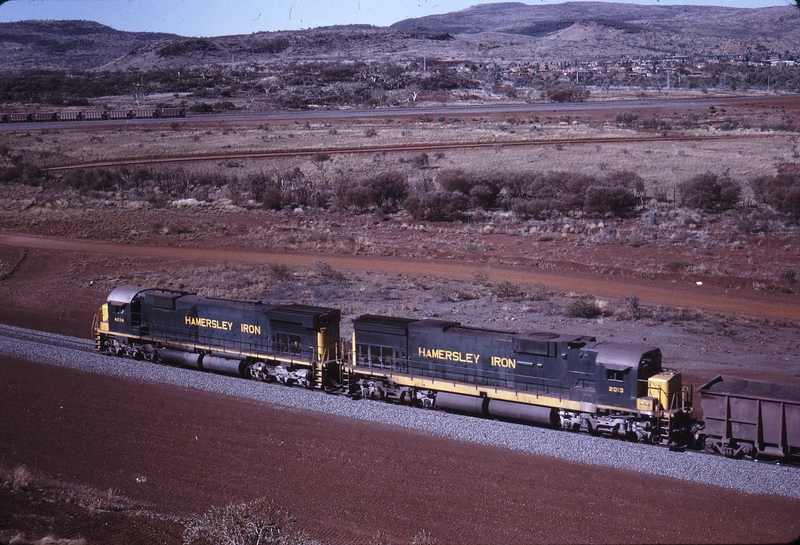 111965: Hamersley Iron Railway Mile 177 Loaded Ore Train 4034 2013