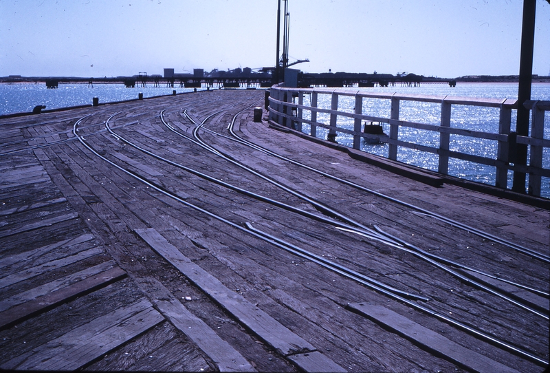 112033: Port Hedland Railway Jetty Finucane Island in background