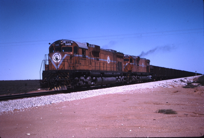 112041: Mount Newman Railway Mile 6.75 Loaded Ore Train 5465 5455