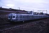 112181: Albert Park up side Down Suburban 4-car Hitachi 2 M leading