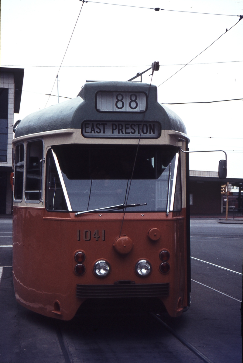 112485: Bourke Street at Spencer Street 1041 on first day of running